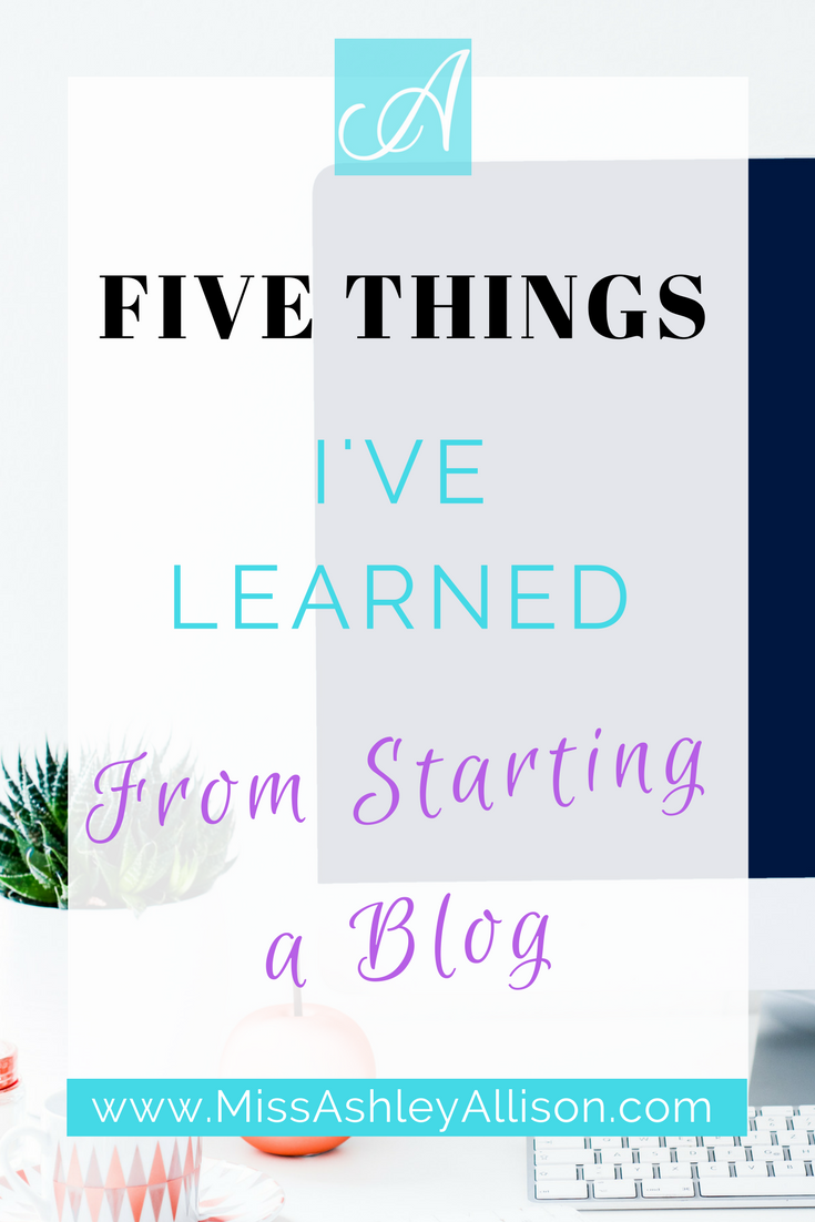 things learned from starting a blog