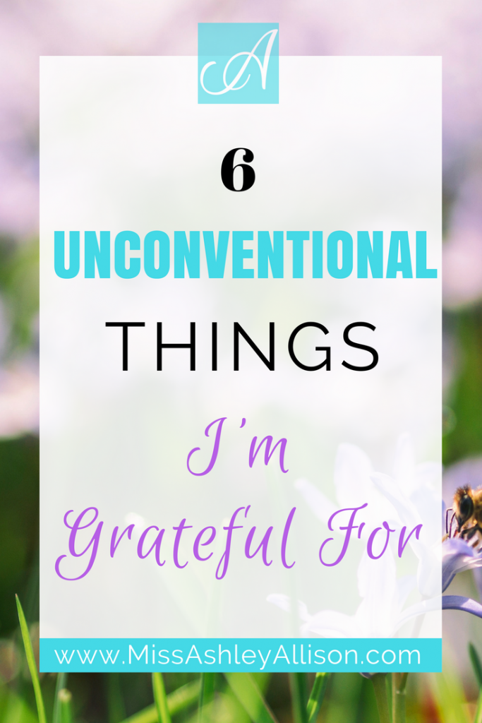 unconventional things grateful for