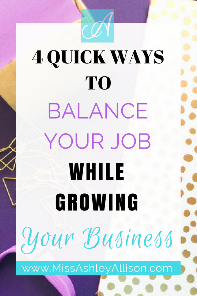 balance job while growing business