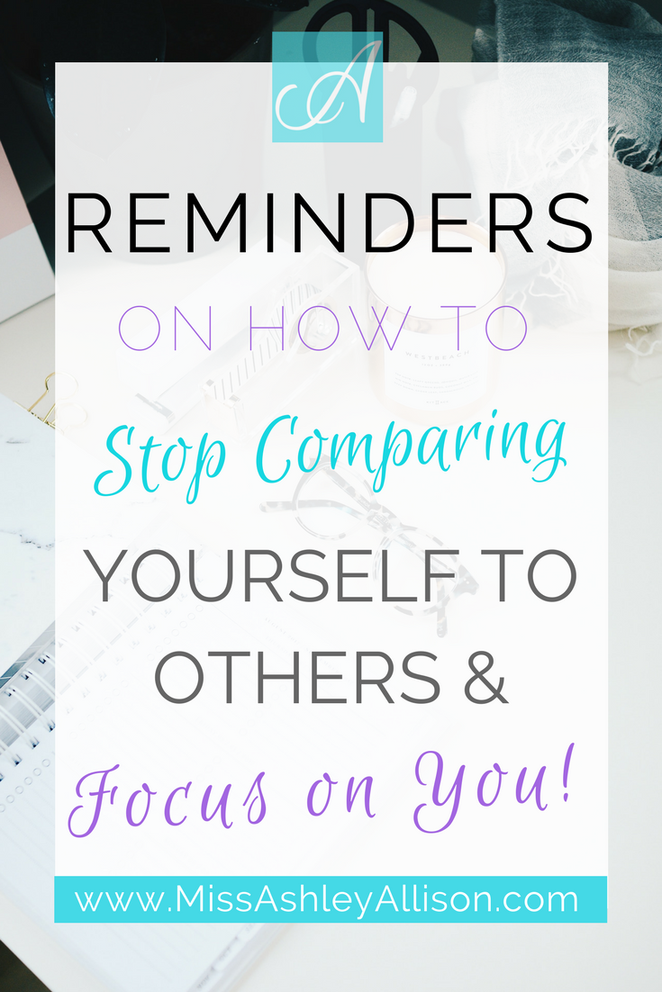 stop comparing yourself to others