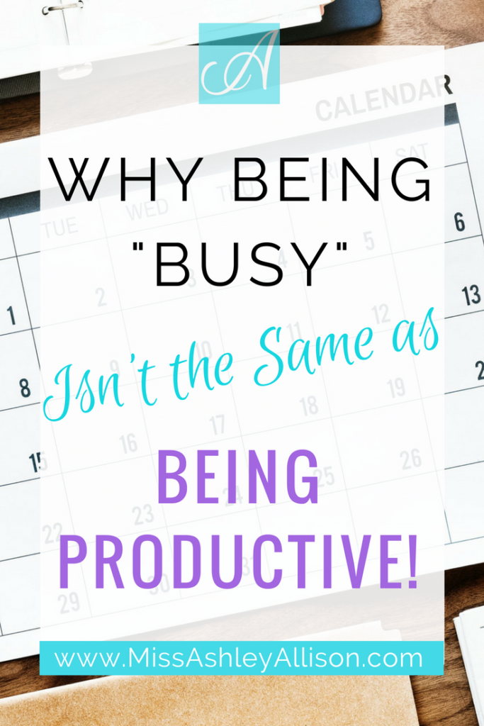 why being busy isn't productive